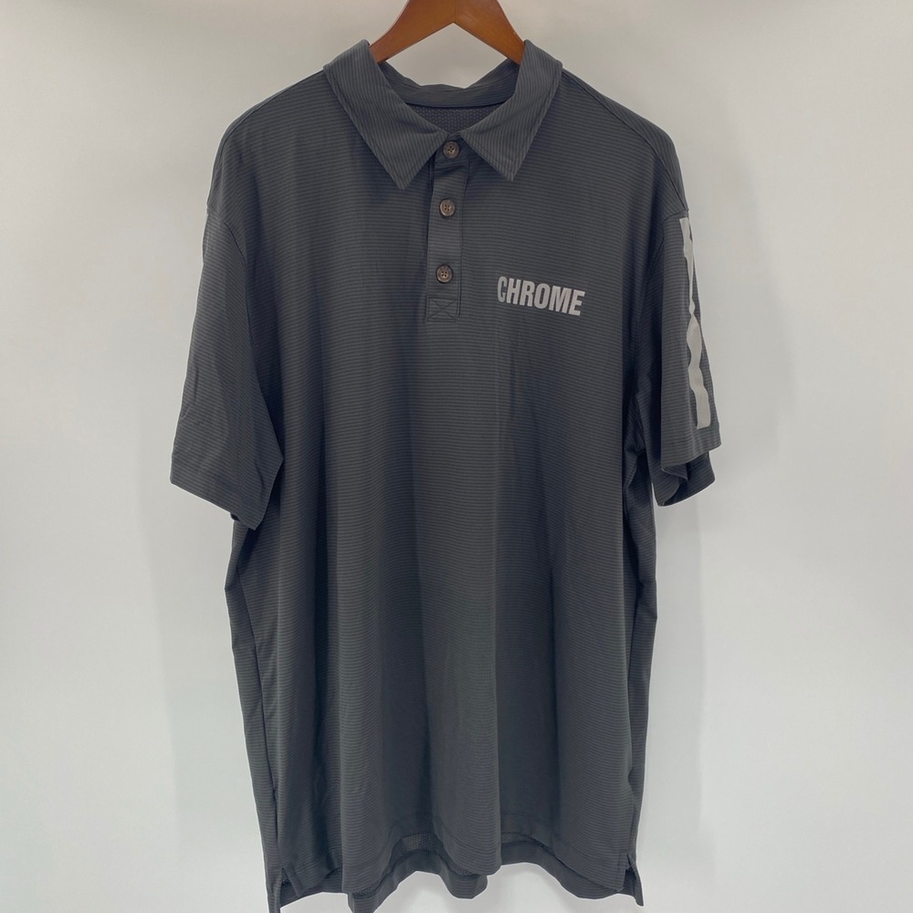 Duluth Polo Mens Extra Large Black Chrome Graphic - Picture 2 of 11